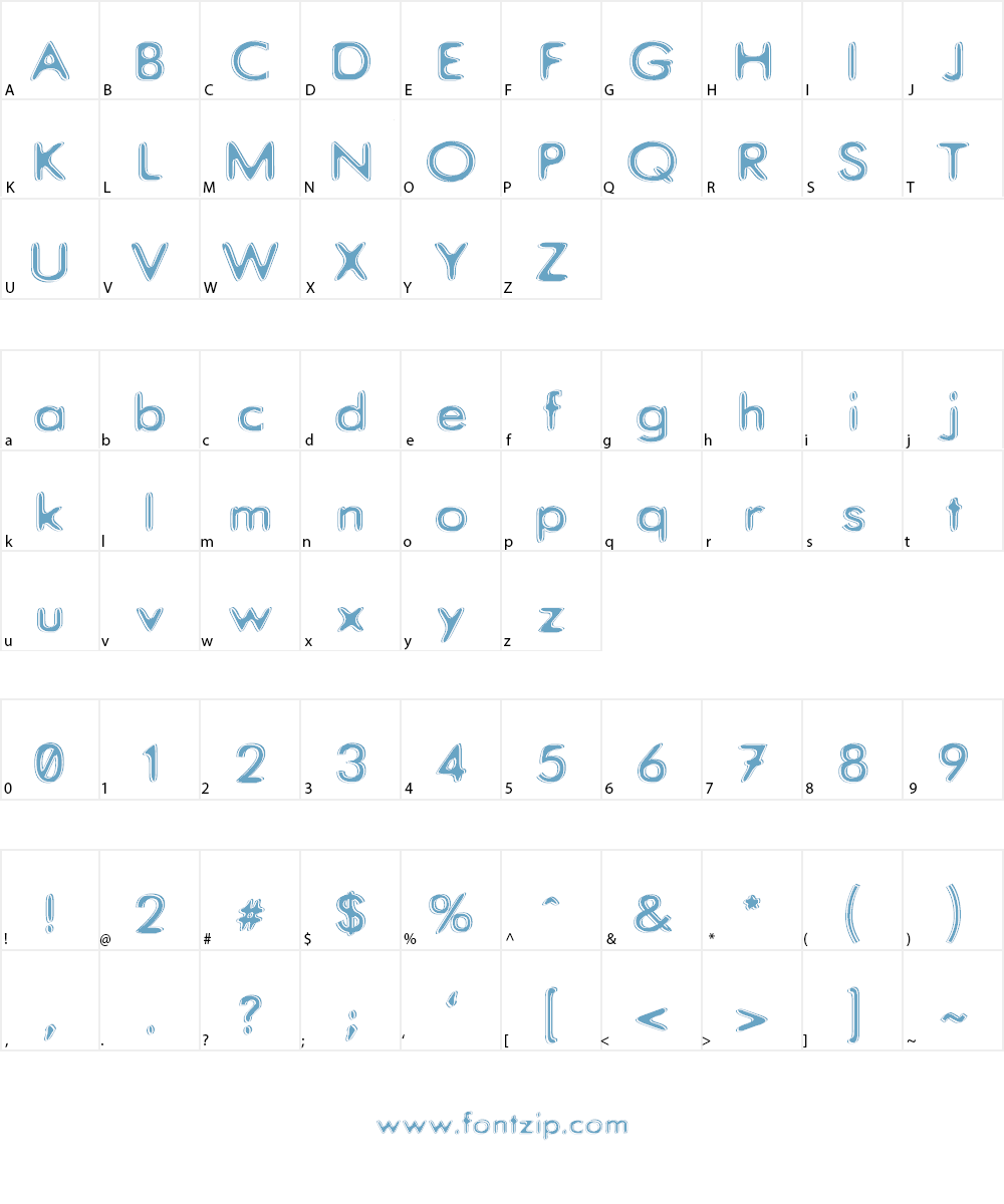 Upon Request Font Character